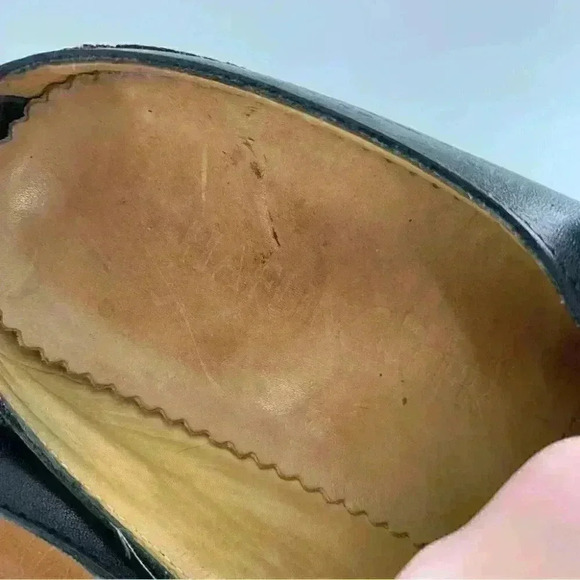 Haflinger adventure flats 39 black leather cork slip on mules walking comfort - Picture 10 of 13
